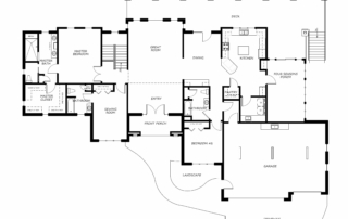 Baker Residence Main Level Floor Plan