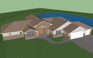 Birdseye view of Baker Residence