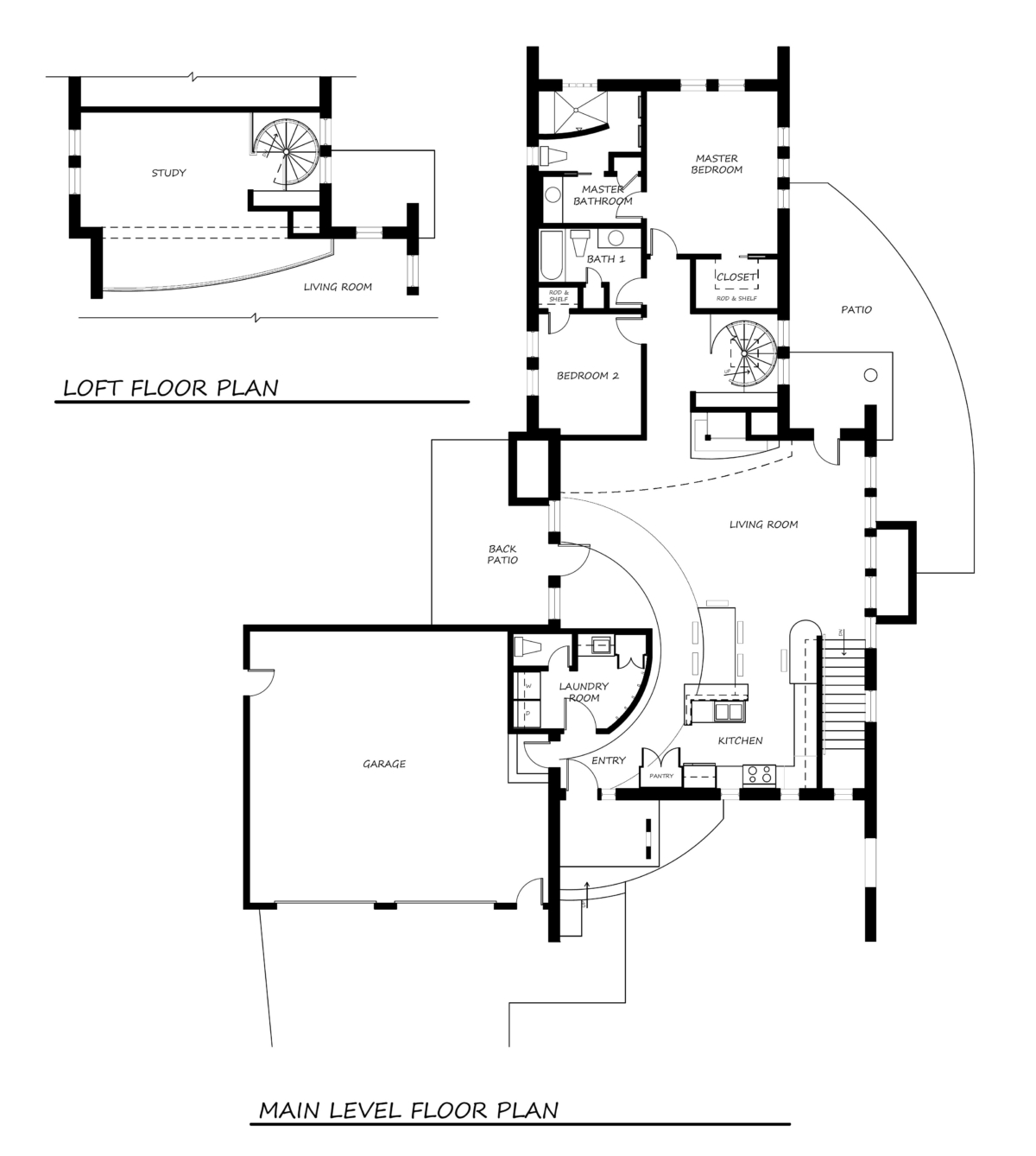 Minter Main Level Floor Plan | Curtis Architecture