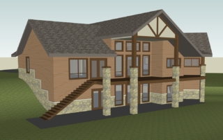 Tegtmeier Residence Back Patio Rendering