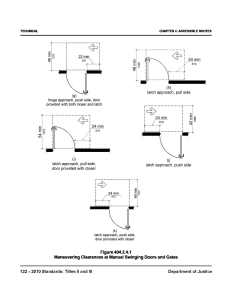 Door Swing Clearances